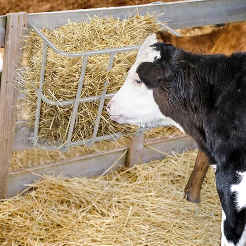 Outvita 18 Gal Livestock Feeder, Heavy-Duty Steel Goat Hay Rack | 22.5" Wall Mounted Horse Hay Holder with Multiple-Sided Feeding for Sheep, Farm and Livestock - size: 22.5 in
