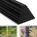 30 PCS Electric Fence Insulator Tubing, Fits 12-1/2 Gauge Wire, Cut-to-Size PE Insulation Tube for Corner Post and Fence End, Simple to Install