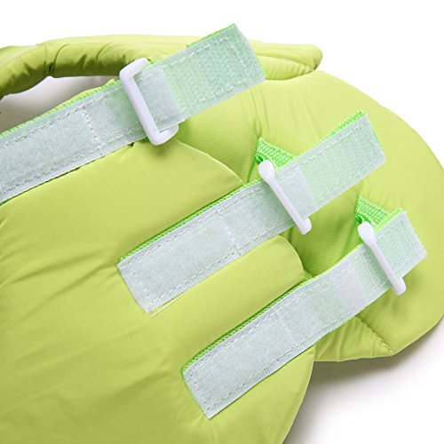 Dog Cone E-Collar Flower Soft Elizabethan Waterproof Grooming Recovery Protective Adjustable Collar for Puppy Small Medium Dogs (L Neck: 13-15in, Green) - color: Green, size: L Neck:13-15in
