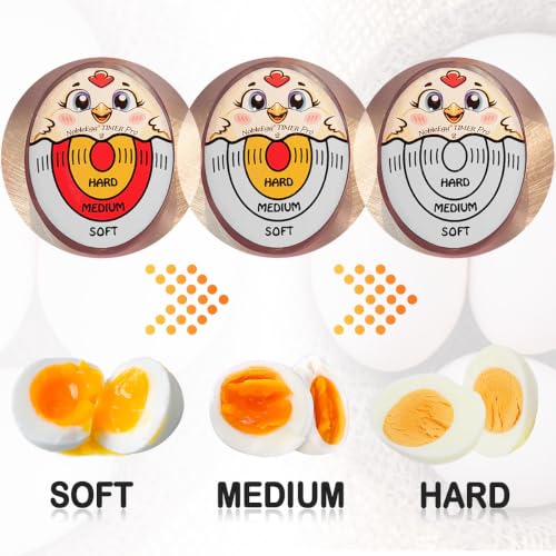 Nobleegg Egg Timer Pro2 Boiling Soft Medium Hard Eggs Kitchen Gadget Tricolor Certified - color: Tricolor