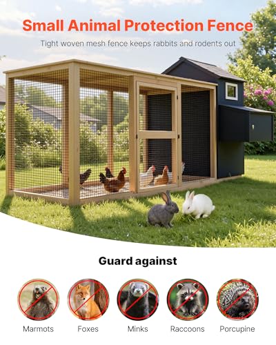 VEVOR Hardware Cloth 60 in x 50 ft, 1/2 in 19 Gauge Galvanized Wire Mesh Roll, Weather-Resistant Vinyl Coated Chicken Wire Fencing, Heavy Duty Welded Garden Plant Fencing for Rabbit Cage Snake Fence - size: 60in*50ft