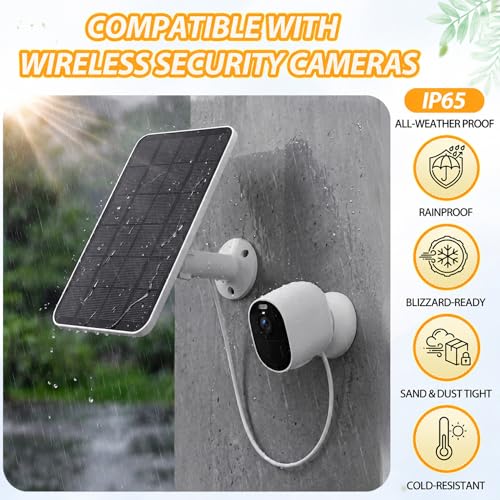 4 Pcs Solar Panel Charger Compatible with Pro 5s/4/3/ultra/ultra 2 - color: Compatible with Arlo Pro 5s/4/3/ultra/ultra 2 Camera, size: 4.5w