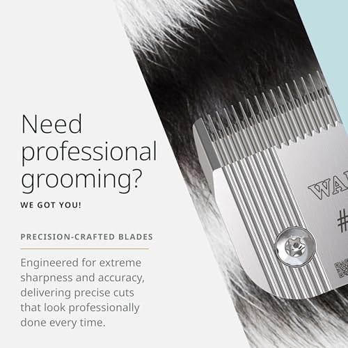 Wahl Pro Animal Prime Series Blades - Professional Fine Tooth Pet Clipper for Horse, Cat & Dog Grooming - Made from High-Carbon Steel - #30, 0.5mm | Solid High-Carbon Steel, Quick-Change System for Dog, Cat, and Horse Grooming - size: #30