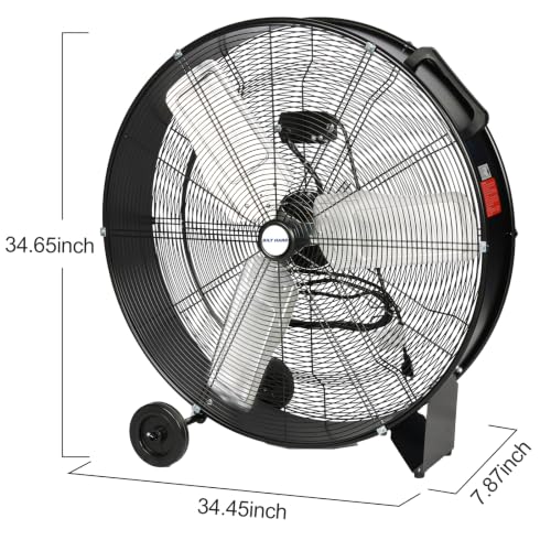 BILT HARD 9100 CFM 30" High Velocity Drum Fan, 2-Speed Heavy Duty Industrial Shop Fan for Commercial, Garage, Warehouse, Workshop, Factory and Basement, 2 Pack - size: 30 inch 2 Pack