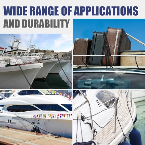 TetherTite Boat Dock Lines 5/8 Inch 20/25/30 Ft,Double Braided Nylon Boat Dock Lines with Loop, Mooring Line Marine Rope (3/4" x35') - size: 3/4"x35'