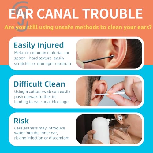 3-Style Ear Wax Removal Kit, 36 Count - Gentle and Reusable Plastic Ear Cleaners for Itch Relief - size: NEW 3-Style(36 Pieces)