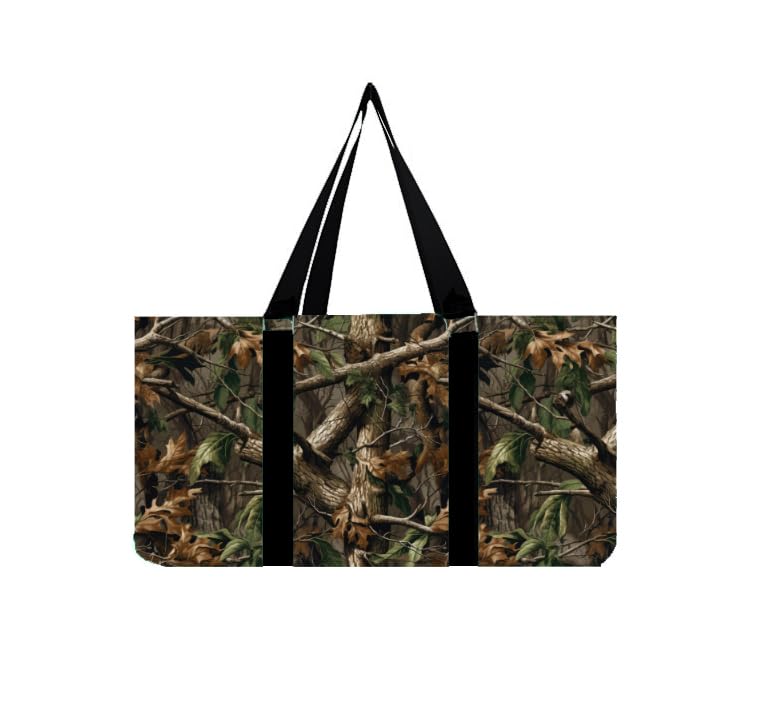 Large Collapsible Tote - color: Forest Camo