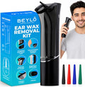 Ear Wax Removal Kit – Ear Cleaner for Adults and Kids – Dual Tank Design, 4 Nozzles, 4 Cleaning Modes, IPX6 Waterproof, One-Hand Operation – USB-C Rechargeable Electric Earwax Irrigation Device