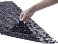Webos Bath Shower Mat Non Slip: Extra Large Pebble Bathtub mat for Families, Anti Slip Shower Matt with Drain Holes Suction Cups Tub Mat - 16 X 40 Inch Black - color: Pebble Black