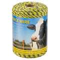 Electric Fence Wire 656Ft 200M - 6 Stainless Steel Strands Polywire for Reliable Conductivity - Electric Fence Poly Wire for Portable Livestock Fencing - size: 656 Feet/200 Meters