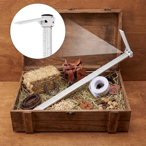 2 Pcs Horse Measuring Stick and Tape for Height and Weight, Height Pole, Accurately Measure the Basic Information of Horse, Measurable (20, Hands or Less) Horses