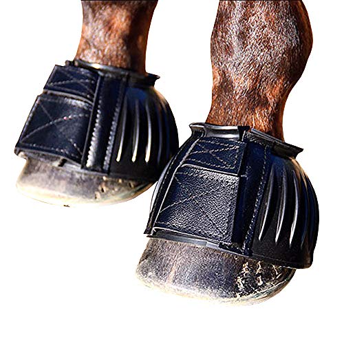 Professional's Choice Easy On Rubber Bell Boots | Sold in Pairs - color: black, size: Large (Pack of 1)