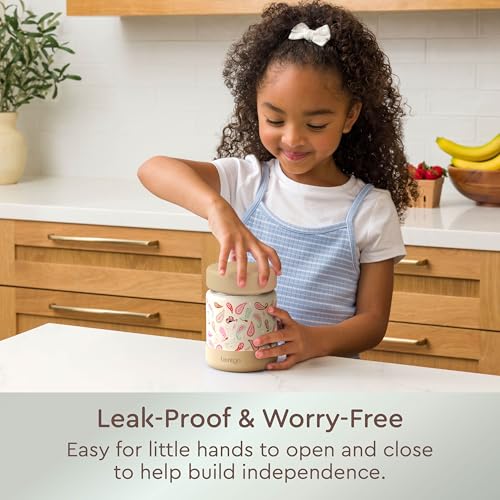 Bentgo Kids Stainless Steel Leak-Proof Food Jar for Hot or Cold Food | 11 fl oz Double Insulated Container with Removable Silicone Bumper, Dishwasher Safe, Easy Open Lid, Ages 3+ (Cowgirl Dreams) - color: Cowgirl Dreams