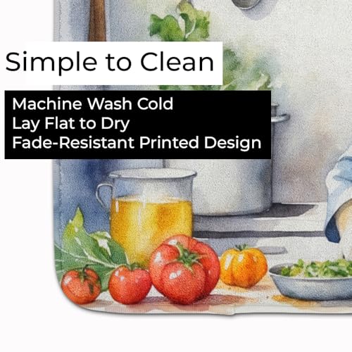Caroline's Treasures Alaskan Malamute The Chef Memory Foam Kitchen Mat Machine Washable Anti-Fatigue Mat Cushion Comfort Bath Mat or Kitchen Rug - color: Alaskan Malamute 6184