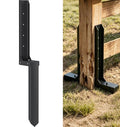 Fence Post Repair Kit, Quick Fix Leaning for 4x4/ 6x6 Wood Posts (1-Pack) | 13-Gauge Thickened Steel, Hot Dip Galvanized, Rustproof, No Dig Drive-in, Heavy Duty Steel Anchor for Yard, Garden