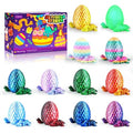 Impossmaker 12PCS 3D Printed Dragon Eggs with Dragon Inside, Cool Stuff Fun Gifts, Mini Dragons Eggs Set Articulated Crystal Fidget Toy for Adults Teens Boy Gifts Easter Basket Stuffers - style: 12P-S4