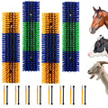 Livestock Scratch Brush, 4-Pack for Horse Grooming | Relief Self-Grooming Goat Scratcher Help Stay Comfortable on the Back of Livestock Cattle Scratch for Goat, Cow, Sheep