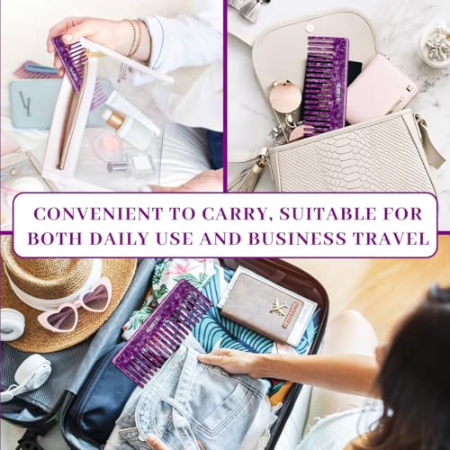 Large Wide Tooth Comb for Women, Men, and Kids - Handmade Detangler for Curly, Long, and Short Hair - Professional 6.29 Inch Hair Cutting Comb for Wet and Dry Use - size: 1PCS
