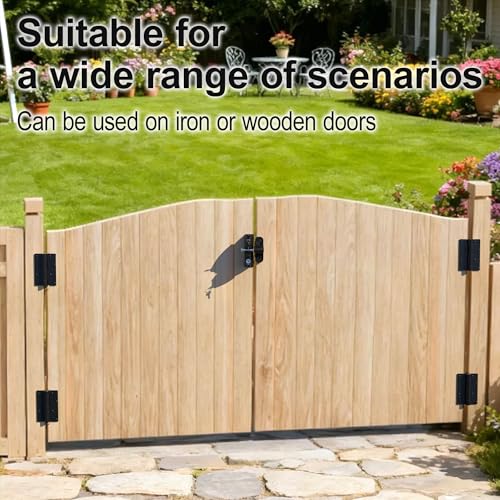 1 Pair 5-3/4” Aluminum Self Closing Gate Hinges, Adjustable Spring Hinges Fence Gate Hinge for Metal Gates, Pool Gates, Aluminum Gates (1)