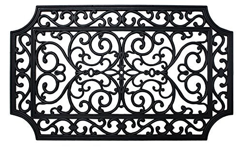 DII Rubber Doormats Collection All Weather, 18x30, French Quarter - color: French Quarter, size: 1'6" x 2'6" (Rectangular)