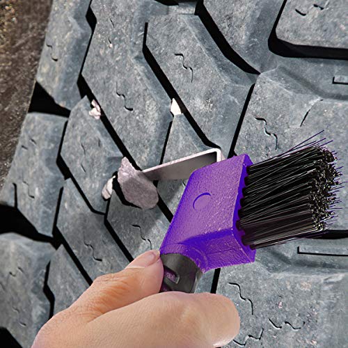BOTH WINNERS Horse Hoof Pick Brush with Soft Touch Handle (Purple) - color: Purple