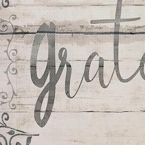 Cozy Living Anti-Fatigue Kitchen Mat, Grateful Floral 17.5"x30" - color: Grey/Cream, size: 18"L x 18"W x 0.5"Th