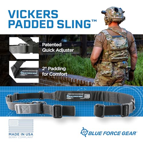 Blue Force Gear Vickers Padded Sling - 2-Point Adjustable Sling - Nylon Hardware