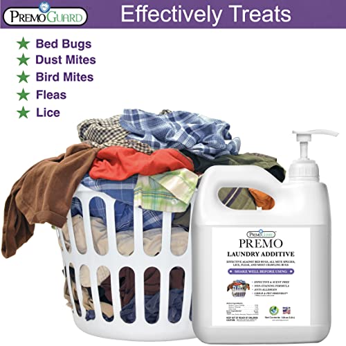 Premo Guard Bed Bug, Mite & Lice Natural Laundry Detergent Additive - size: 64 Fl Oz (Pack of 1)