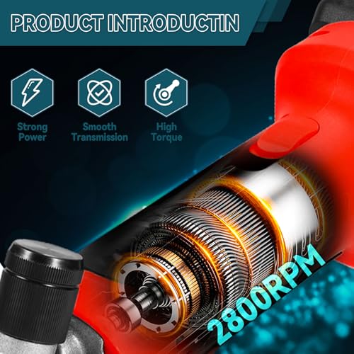Cordless Electric Sheep Shears, Professional Heavy Duty Shearing Clippers 550W Brushless Motor 2800RPM Animal Grooming Clippers Farm Livestock Haircut Trimmer for Ma-kita 18-21V Batteries (Tool Only)