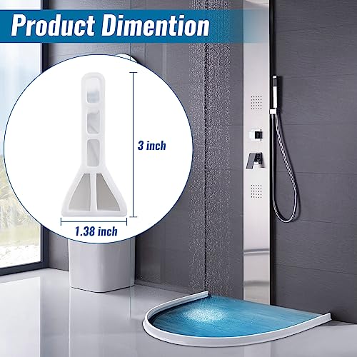 3" High Shower Threshold Water Dam 67" Long Collapsible Shower Water Splash Guard Self-adhesive Shower Barrier Bath Water Stopper To Keep Dry and Wet Separation Bathroom Kitchen (5.6Ft) - style: 5.6 ft