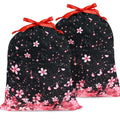KzgtY Cherry Blossoms 2PCS Gift Bags with Drawstring, 16 x 12 Inch Reusable Present Sacks for Christmas,Brithday, Holidays,Parties & Gift Packaging - color: Cherry Blossoms