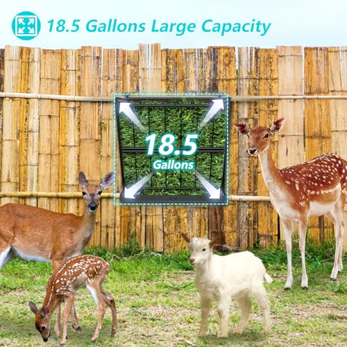 LIANTRAL Hay Feeder Goat, Black 2-in-1 Wall Mounted Goat Hay Rack | Livestock Feeder Goat Hay Feeder Heavy Duty Hay and Grain Feeder for Goats/Horses/Sheep