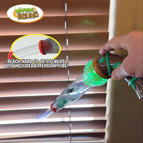Nature Bound Bug Catcher Toy, Eco-Friendly Bug Vacuum, Catch and Release Indoor/Outdoor Play, Ages 3 to 12, Green, Complete Kit for Kids, Includes Capture Core with Magnification - style: New Style