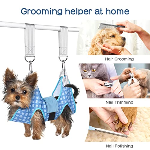 Dog Grooming Hammock Harness, Pet Grooming Hammock for Small Cats & Dogs, Dog Sling for Nail Clipping/Trimming