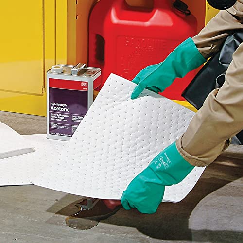 PIG Stat-Mat Absorbent Pad | 100 Pads | 15" W x 20' | Absorbs up to 28.16 oz per Pad | Heavyweight | MAT214