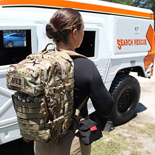 Luminary Tactical Trauma Kit Fully Stocked First Aid Kit Backpack EMS/EMT First Responder Medical Bug Out Bag for Preppers Professionals and Outdoorsman (Woodland Camo) - color: Woodland Camo