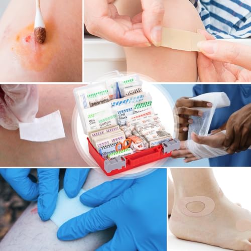 RHINO RESCUE 278pcs First Aid Kit, All-Purpose 50-Person | Home & Office Emergency Medical Supplies, for Minor Cuts, Scrapes, Burns, HSA/FSA Approved - size: 266 Piece