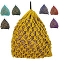 Majestic Ally 2”x2” Holes Highly Durable Very Sturdy 36" Hay Net with for Horses, Goat etc. - color: Yellow
