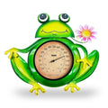 Outdoor Thermometer, Waterproof & Easy to Read, No Battery Needed | Frog wall-mounted decorative large outdoor thermometer for patio, garden, fence