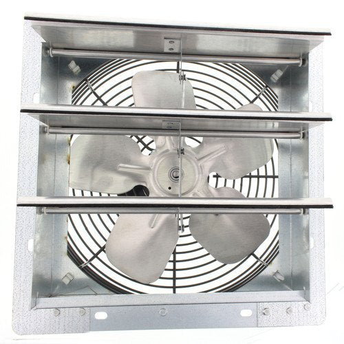 Fantech 2SHE0721 Axial Wall Shutter Fan, Direct Drive, 1/30 hp, 115V, 1 PH, TEFC, 7" - size: 7"