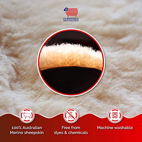 Medical Sheepskin Pelt Pads for Bedsores and Pressure Sores, Large Size (38” x 24” x 1”) | Large Size - size: Large (1 Count)