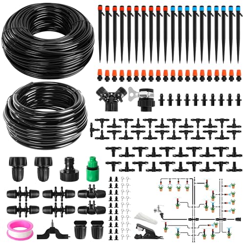 240FT DIY Automatic Drip Irrigation System Kit for Garden