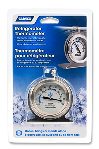Camco 42114 Thermometer - Refrigerator/Freezer/Dry Storage (Pack of 12) - size: One Size (Pack of 12)