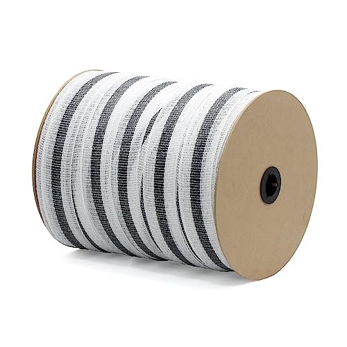 Electric Fence Poly Tape Horse Fencing Tape 656 Feet 200m, 2 Inch 50mm Width, 12 x 0.18mm Stainless Steel Conductors, White and Gray | 12 x 0.18mm stainless steel conductors, 200m length, white & gray durable tape for horse fencing