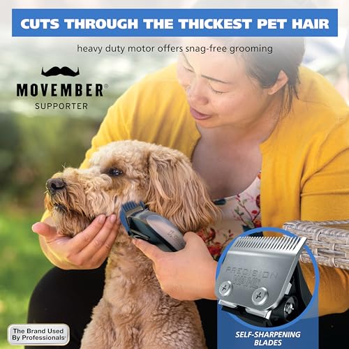 Wahl USA Lithium Ion Pro Series Cordless Animal Clippers – Rechargeable, Heavy-Duty, Electric Dog & Cat Grooming Kit for Small & Large Breeds with Thick to Heavy Coats – Model 9766 | Heavy Duty Electric Dog Grooming Clippers For At Home Haircutting Of Sma