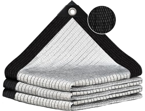 80% Silver Shade Cloth for Garden,Pergola,Greenhouse,Chicken Coop,Kennels,Shade Cloth with Grommets,Simple Hanging Covers - size: 3ft×6.5ft