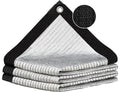 80% Silver Shade Cloth for Garden,Pergola,Greenhouse,Chicken Coop,Kennels,Shade Cloth with Grommets,Simple Hanging Covers - size: 5ft×20ft