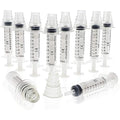 Bright Creations Oral Medicine Syringes with Bottle Adapter - Precise Liquid Dosing & Ml Syringe - Universal Medication Bottle Adapter - Transparent, Pack of 10