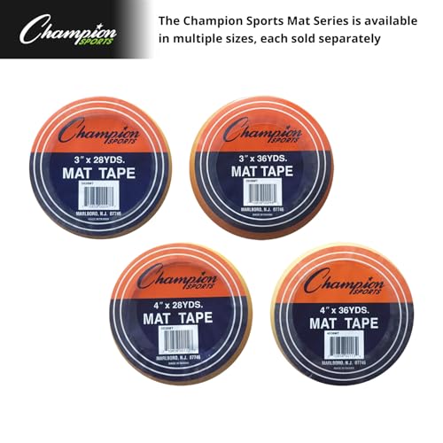 Champion Sports3x28yd Mat Tape - color: Multi, size: 4" x 36 yds