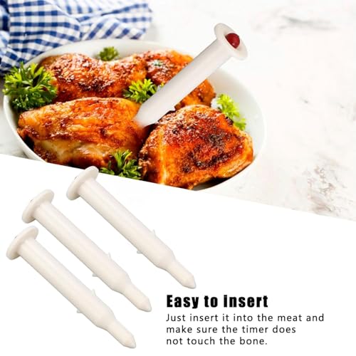Chicken Thermometer Turkey Timer, Meat Turkey Thermometer Popup Out, 1.8 Inches Good Cook Timers for Cooking Chicken Beef (10)
